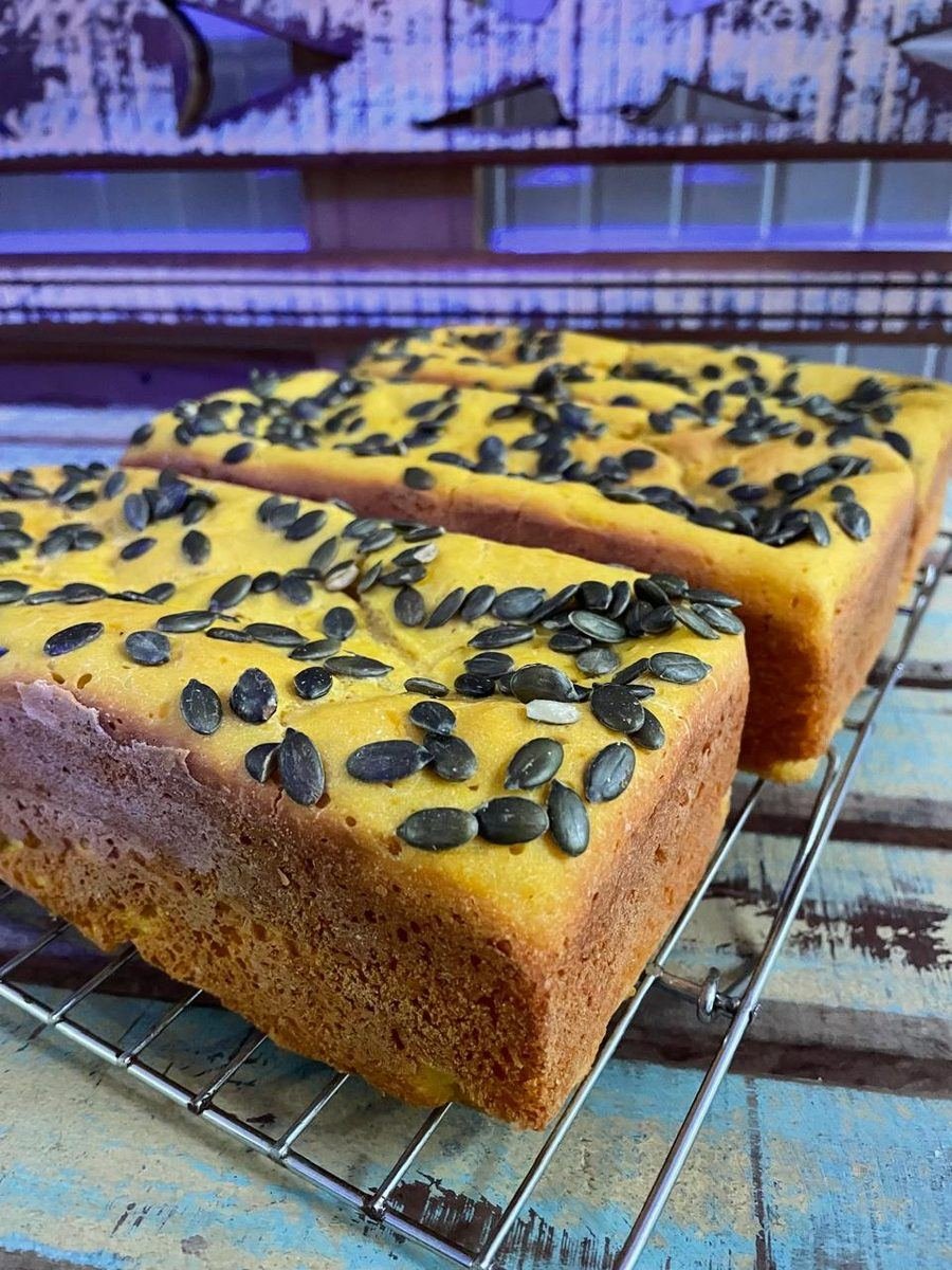 Pão de Forma Funcional de Abóbora
